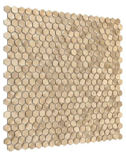 Mozaic Allumi Gold Hexagon 14 30×30