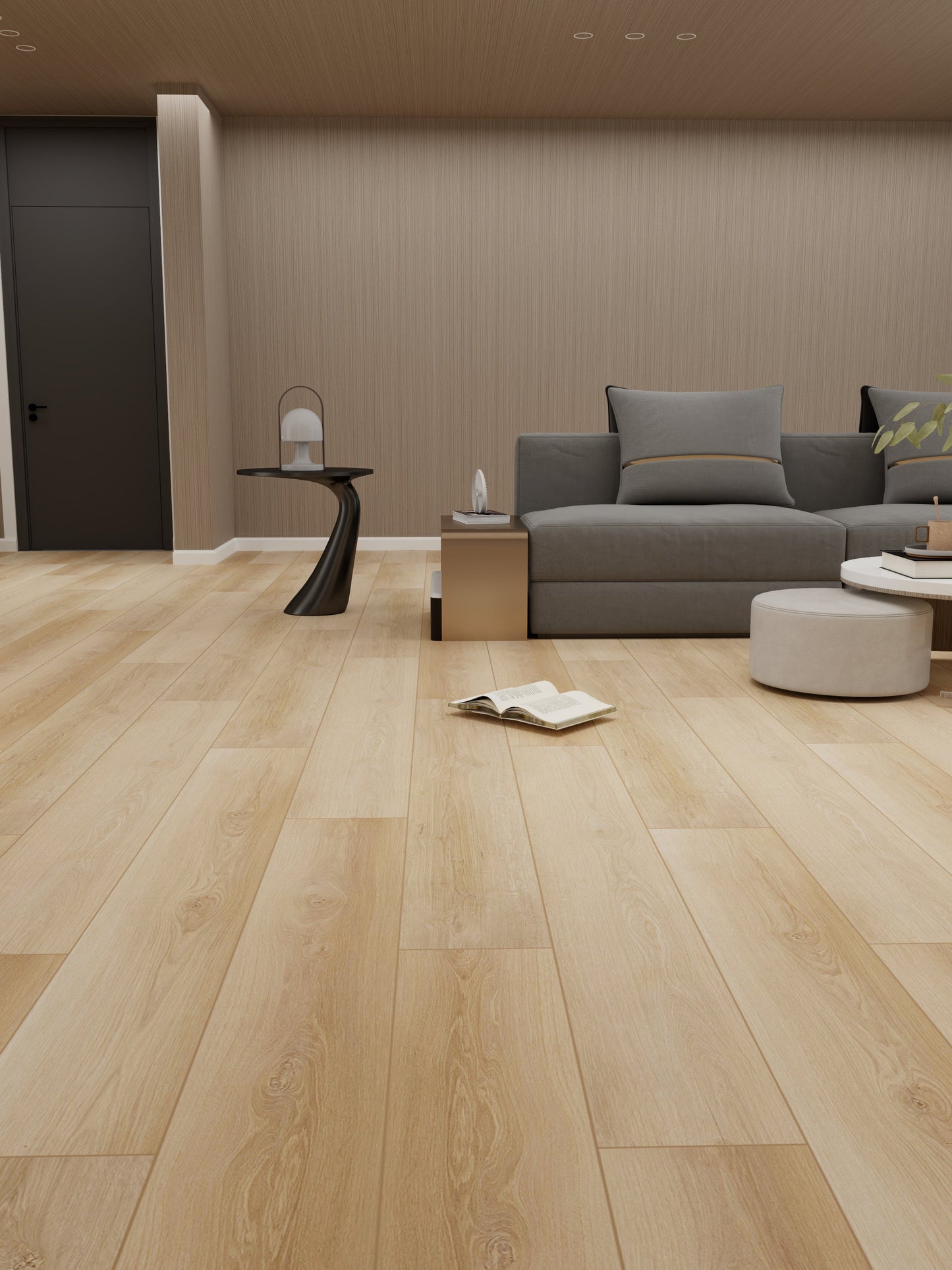 Parchet SPC Ash White – 1220x183x6,5 mm, rezistent la apă, design modern