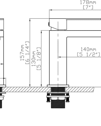 Baterie lavoar inox premium H-cubic – design modern și cartuș ceramic