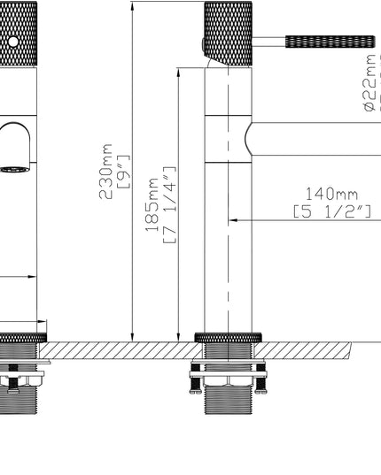 Baterie lavoar – Model Hiro – Crom