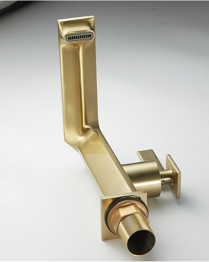 Baterie lavoar Distinct Minimal, design modern, din alamă, Auriu