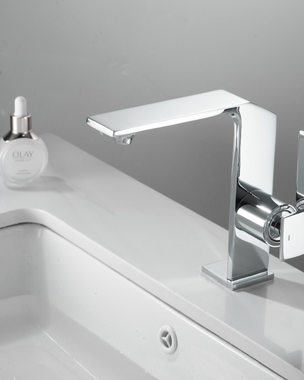 Baterie lavoar Distinct Minimal, design modern, din alamă, Crom