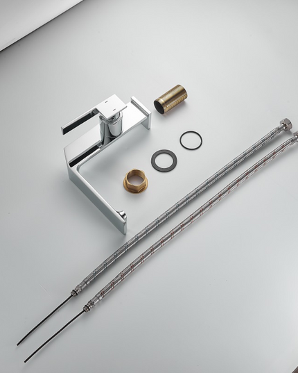 Baterie lavoar Distinct Minimal, design modern, din alamă, Crom