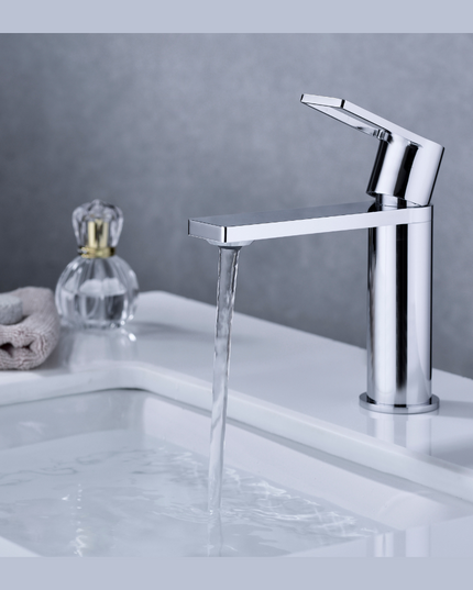 Baterie lavoar Essential, design modern, Cromat, 5001