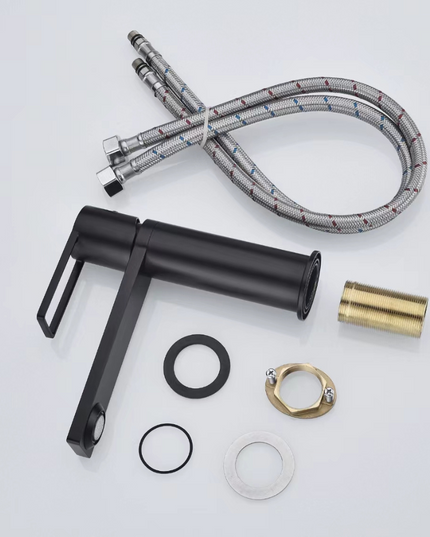 Baterie lavoar Essential, design modern, Negru, 5001-1