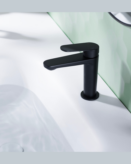 Baterie lavoar Fine Selection, design modern, Negru, 5010-1