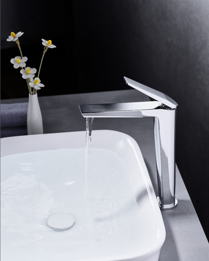 Baterie Lavoar SMK5007 Minimal Concept, Design Modern, Înaltă, Crom