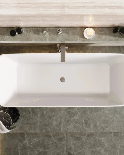 Cadă din compozit albă mată Bonita