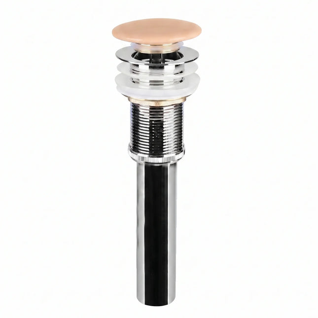 Ventil lavoar tip pop-up cu capac ceramic roz piersica