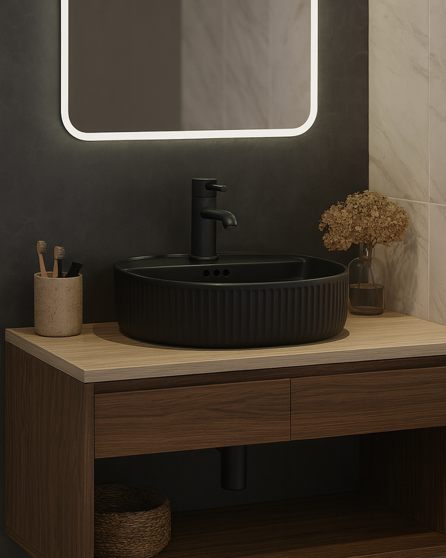 Lavoar ceramic negru mat A753-CBK-M – design modern