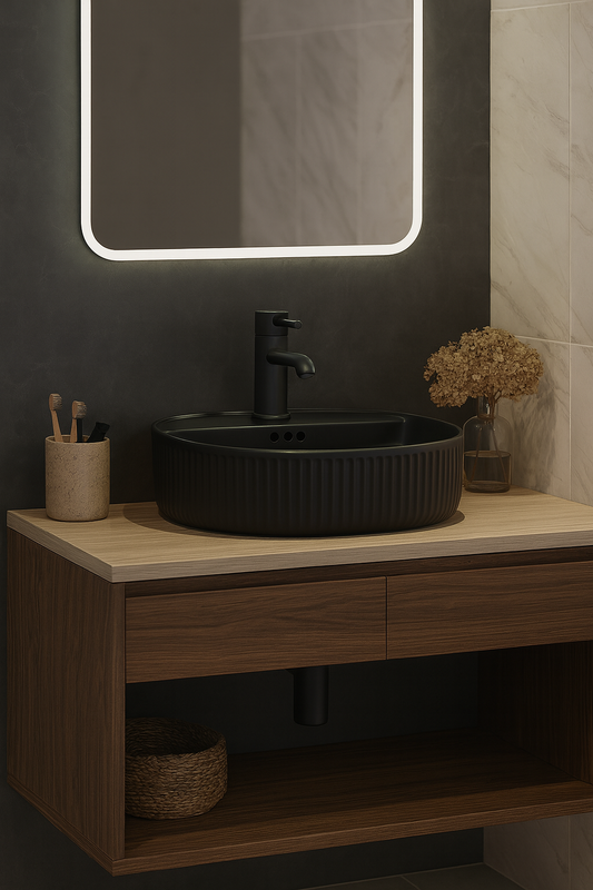 Lavoar ceramic negru mat A753-CBK-M – design modern