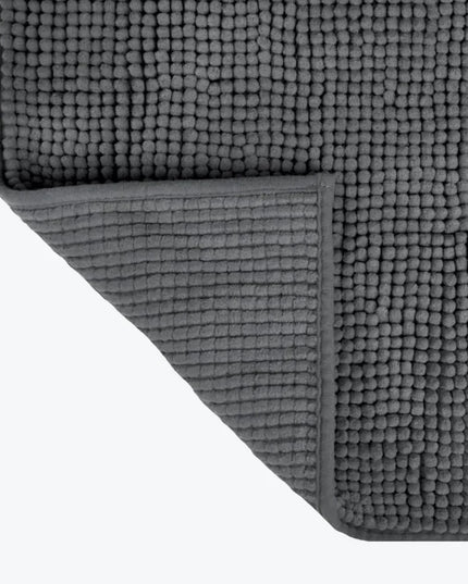Covoraș baie din chenilia fină, strat antiderapant, 45×70 cm, Gri