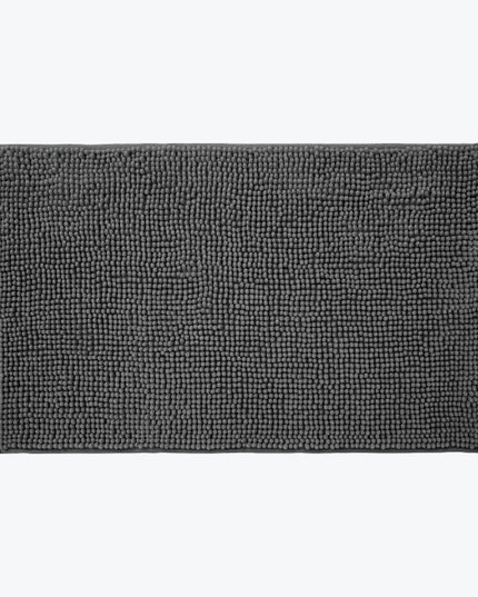 Covoraș baie din chenilia fină, strat antiderapant, 45×70 cm, Gri