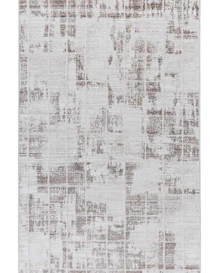 Covor Lusso Cream Brown – Design Geometric Pătrățos