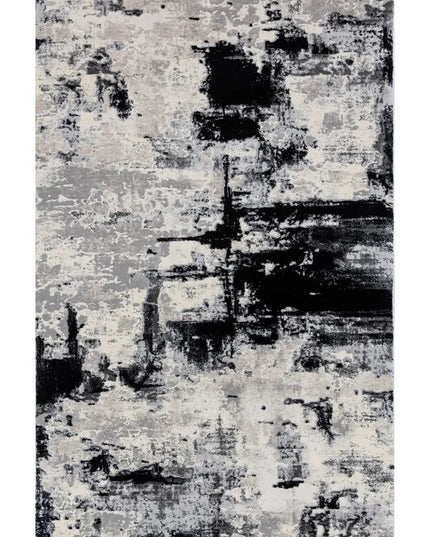 Covor living Rose 51272 Negru/ Gri