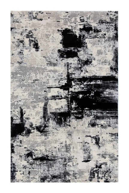 Covor living Rose 51272 Negru/ Gri