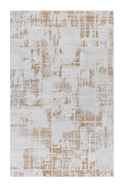 Covor Lusso Cream Gold – Design Modern cu Accente Aurii Elegante