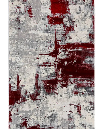 Covor living Rose 51272 Roșu/ Gri