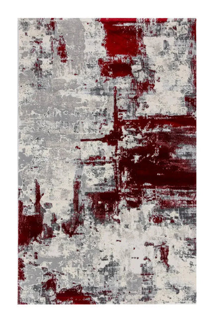 Covor living Rose 51272 Roșu/ Gri