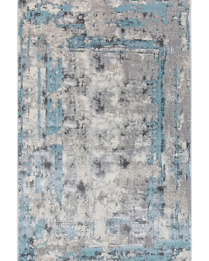 Covor living Rose 50122 E Turcoaz/Gri