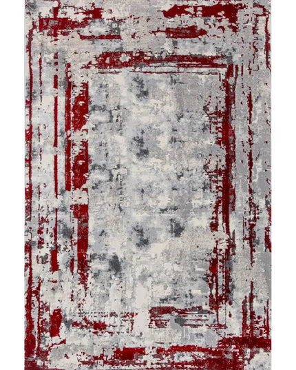 Covor living Rose 50122 Roșu/ Gri