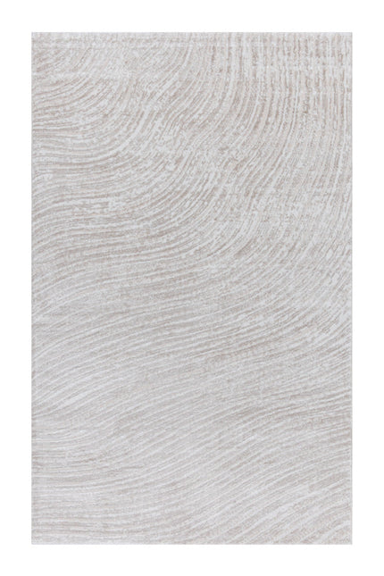 Covor modern Lusso Cream Beige – Design Fluid, Textură Moale și Elegantă