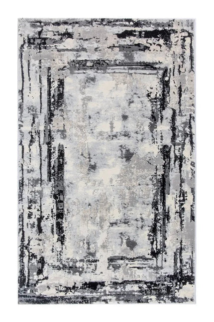 Covor living Rose 50122 Gri/ Negru