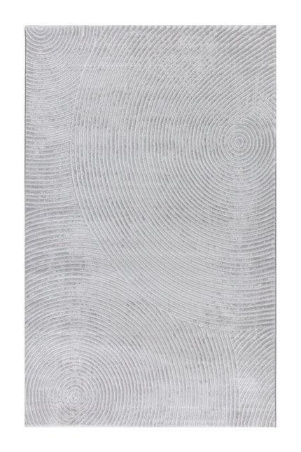 Covor  Lusso Grey – Design Circular 3D, Eleganță Urbană, Textură Moale