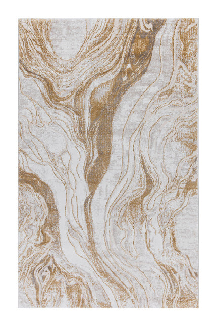 Covor San Marco Cream Gold – Marmură Elegantă cu Reflexii Aurii