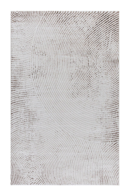 Covor  Lusso Cream Brown – Design Circular Elegant și Calitate Premium