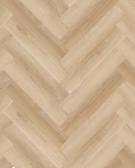 Parchet SPC Herringbone Cream Oak 103 – 625x127x6,5 mm