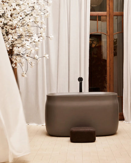 Cadă freestanding din compozit Duna Ofuro Gri