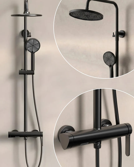 Coloană de duș 3 funcții – Dysis – Negru mat