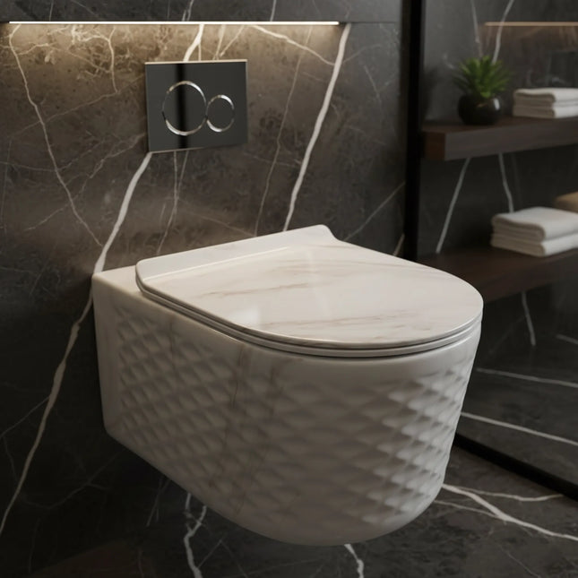 Vas WC Modern Diamond 3D Rimless