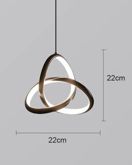 Pendul led lotus trei 26W 1820Lm, auriu cu trei tipuri de lumina 8021 GD