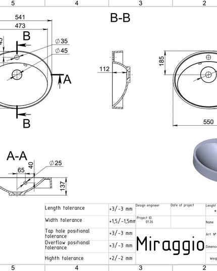 Lavoar pe blat Devon, Miraggio