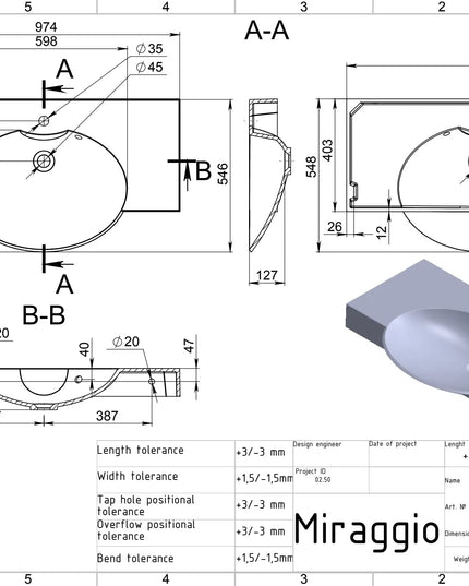Lavoar pe blat Lima, Miraggio