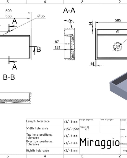 Lavoar pe blat Mares 600, Miraggio
