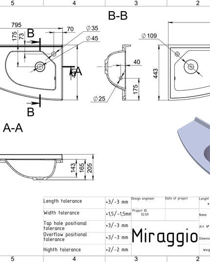 Lavoar pe blat Patric R, Miraggio