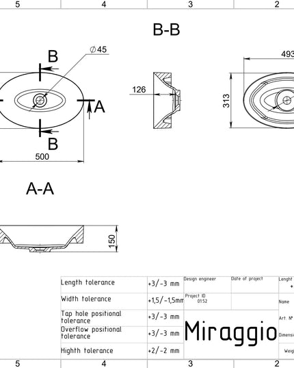 Lavoar pe blat Santiago, Miraggio