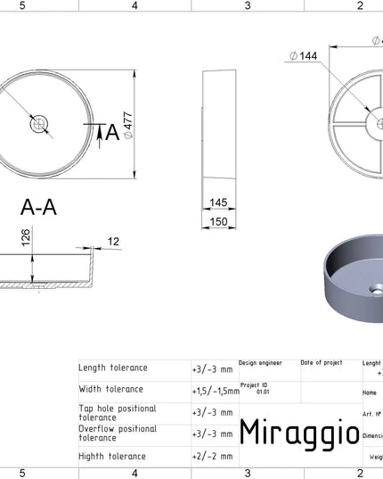 Lavoar pe blat Sofia, Miraggio