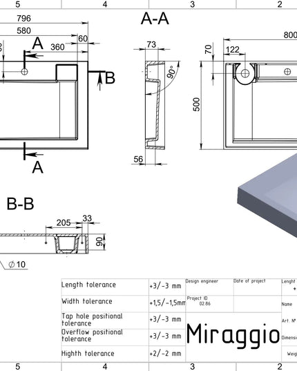 Lavoar pe blat Tokyo, Miraggio