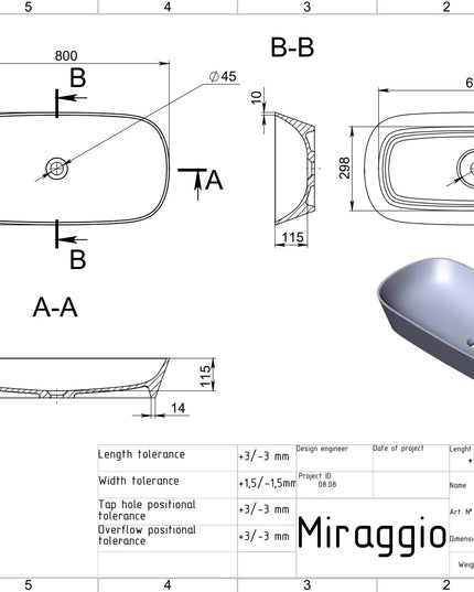Lavoar pe blat Tripoli, Miraggio