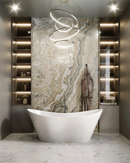 Cadă din compozit, lucioasă Florida