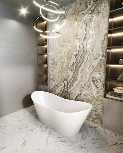 Cadă din compozit, lucioasă Florida