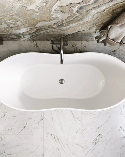 Cadă din compozit, lucioasă Florida