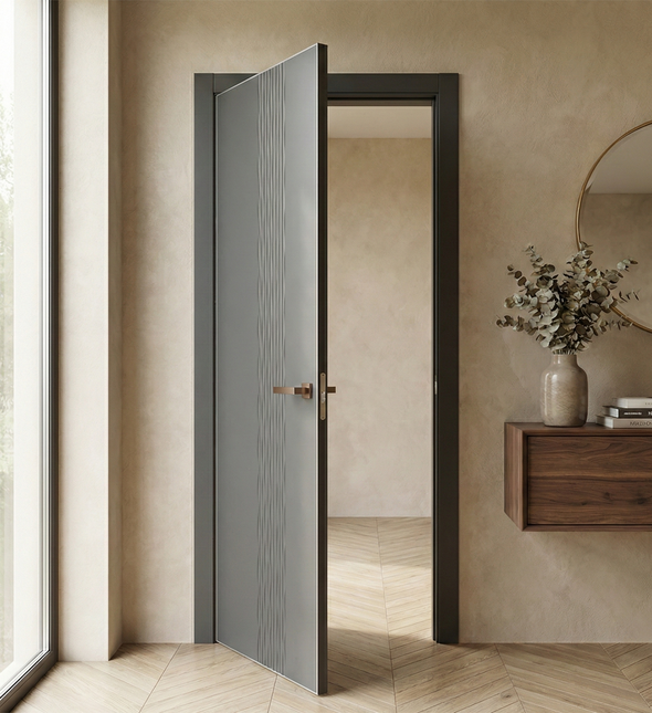 Ușă de interior ST-12 – Design sculptat 3D vertical