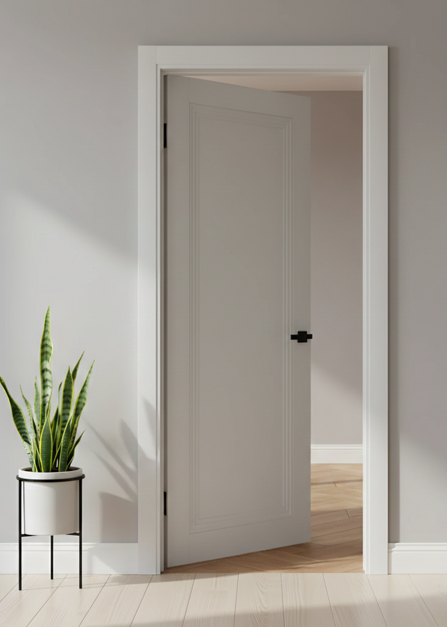 Ușă de interior T12 cu casetă frezată