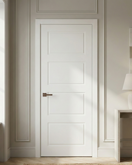 Ușă de interior ST-24 – Stil clasic-modern cu 4 panouri gravate