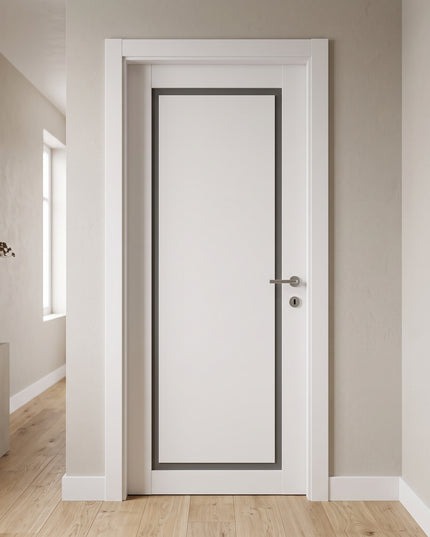 Ușă de interior T-18 – design minimalist cu contur decorativ